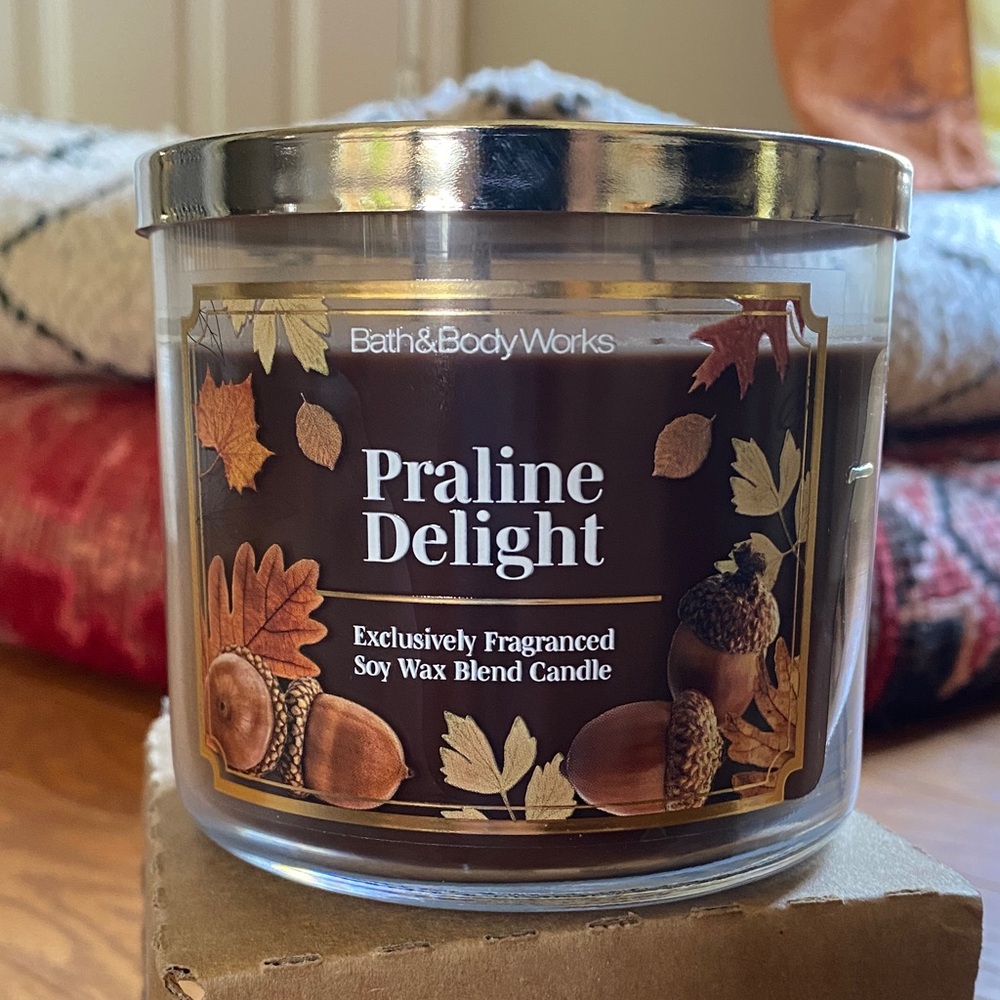 Set of 3 Bath & Body Works Praline Delight Candle